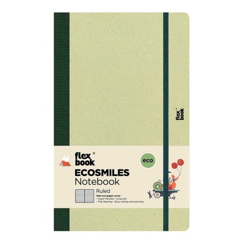 Flexbook Ecosmiles Notebook Kiwifruit 192 Ruled Pages 130mm x 210mm Flexbook Ecosmiles Notebook Kiwifruit 192 Ruled Pages 130mm x 210mm